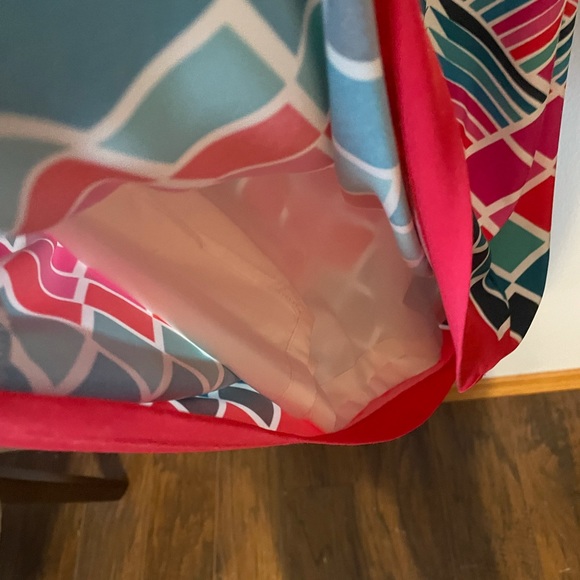 Eliza J Pink Teal and Red Jersey Dress size 6 - Picture 6 of 10